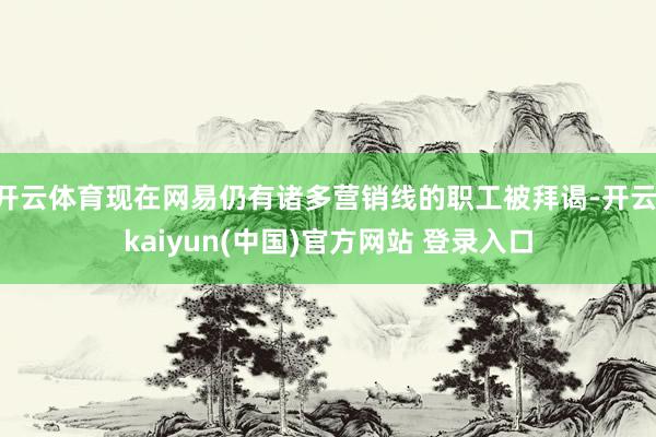 开云体育现在网易仍有诸多营销线的职工被拜谒-开云·kaiyun(中国)官方网站 登录入口
