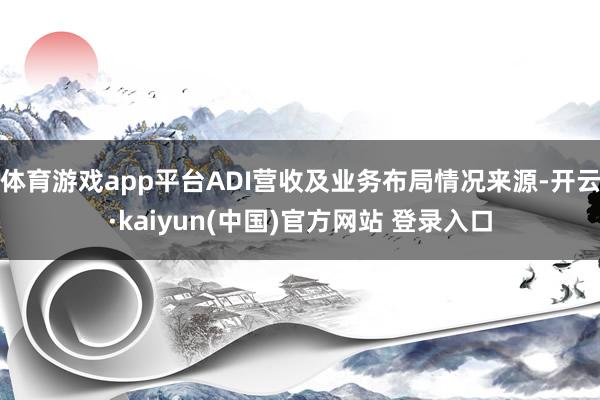 体育游戏app平台ADI营收及业务布局情况来源-开云·kaiyun(中国)官方网站 登录入口