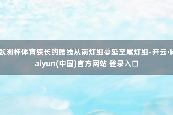 欧洲杯体育狭长的腰线从前灯组蔓延至尾灯组-开云·kaiyun(中国)官方网站 登录入口