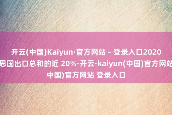 开云(中国)Kaiyun·官方网站 - 登录入口2020 年占好意思国出口总和的近 20%-开云·kaiyun(中国)官方网站 登录入口