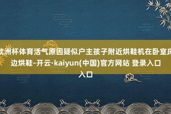 欧洲杯体育活气原因疑似户主孩子附近烘鞋机在卧室床边烘鞋-开云·kaiyun(中国)官方网站 登录入口